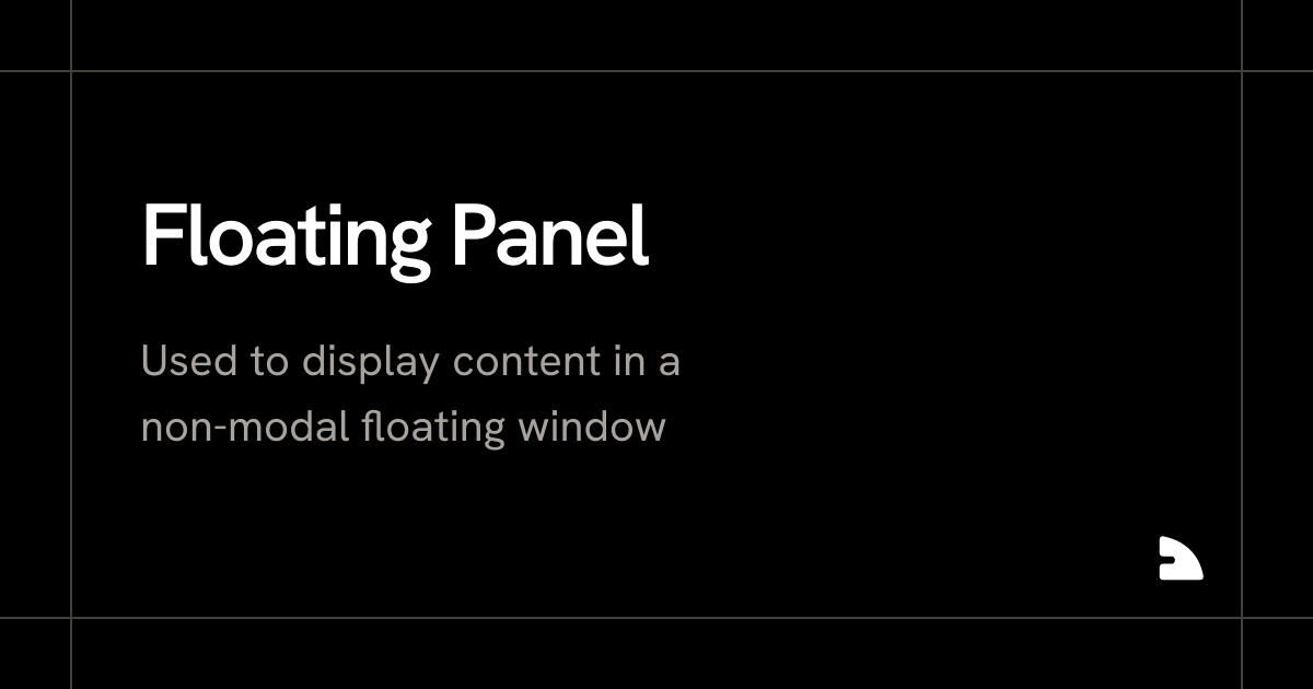 Floating Panel | Shark UI